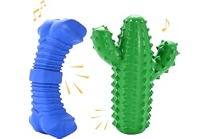 AGGRERS Dog Toys Indestructible for Aggressive Chewer Large Dogs,Squeaky Dog Birthday Toy Dog Toothbrush Interactive Tough Durable Dog Toys for Boredom