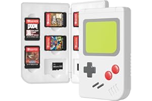 LEYU SMART Boîte de Rangement 20 en 1 pour Cartes de Jeu Nintendo Switch,Switch Lite (Portable et Magnétique) 10 Emplacements pour Cartes de Jeu et Cartes Micro SD Blanc