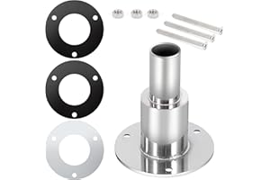 QIMEI-SHOP Łącznik wydechowy kadłuba 24 mm przelotka kadłuba skóra wydechowa ze stali nierdzewnej do nagrzewnicy parkingowej Diesel łódź samochód ciężarówka prosta