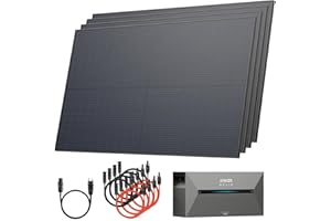 Solarway® All In One Balkonkraftwerk mit Speicher 2000W komplett Steckdose - 1,6 kWh Anker Solix 2 PRO Speicher - Solaranlage Komplettset - 500W Solarmodule & Anker Speicher & Zubehör