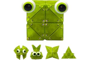 Luckynono Triangular Magnetic Splicing 22-Piece Building Set - Fun Toy for kids and Adults (Yellow)