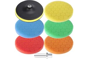 EATBALE Gąbka polerska, pad polerski, 125 mm, zestaw do polerowania samochodu, gąbka polerska, zestaw do polerowania wierteł, mimośrodowych szlifierek (5 sztuk)