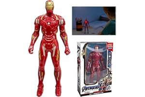 Hendpock Iron Man Figuren Kinder Spielzeug 17 cm Actionfiguren Anime Helden Figuren Kopf und Arme Drehbar Tortendeko Spielzeugfigur Charaktere Statue Collectibles Helden Geschenke für ab 3 Jahren
