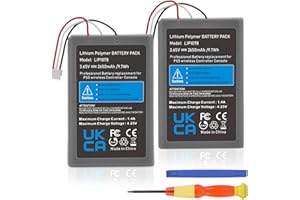 Hisewen PS5 Controller Battery, 2 Pack 2650mAh Lip1708 Battery PS5 for Sony PS5 Playstation 5 DualSense CFI-ZCT1W Wireless Controller