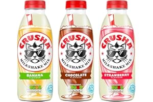 PARKERS Crusha Milkshake Banana, Chocolate and Strawberry Bundle (3 x 1ltr) F