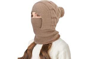 TAGVO Passamontagna in Pile Termico Invernale per Donna, Balaclava Cappuccio Multifunzione Maschera Antivento Cappello Invernali Caldo per Alpinismo Sci, Ciclismo, Trekking Sport Esterni Cappello
