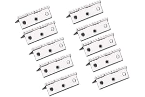 LLRY 10 Pcs Stainless Steel Home Furniture Hardware Door Hinge Long 55MM x 33MM