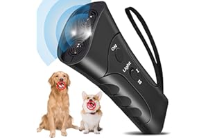 LENGDENG Anti Barking Device Ultrasonic Dog Deterrent Control Ultra Sonic Bark Deterrents Stop Waterproof Outdoor Corrector Devices 3 in 1 Frequencies Bark Guard Mod Trainer Stopper For Small Medium Large Dogs