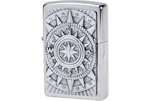 Zippo 2005350 Mechero de Gasolina, latón, Aspecto de Acero Inoxidable, 1 x 6 x 6 cm