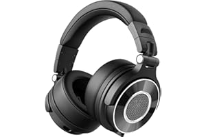 OneOdio Monitor 60 Cuffie Professionali da Studio, Cuffie Sopra l'orecchio con Driver da 50 mm Audio ad Alta Risoluzione, Cavo Staccabile (3,5 mm / 6,35 mm), per Podcast, Creatori, DJs, PC