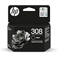 Cartouche D'encre HP 308 Noir - Pour Imprimantes ENVY Tout-en-un (6122e, 6532e, 6520e, Etc.) - Originale HP