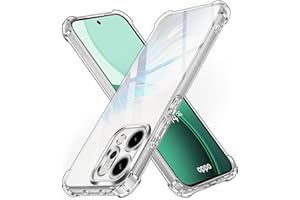 ivoler Funda HD Clara para OPPO Reno 14 5G, Carcasa Protectora Antigolpes Antiarañazos Transparente con Cojín Esquina Parachoques, Suave TPU Silicona Caso Delgada Bumper Case