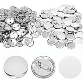 INNAL 100 Pieces Custom Badges 25mm Button Pin Badge DIY | Round Pin Button Supplies Badges for Sheet Metal Machine (Machine