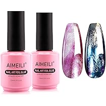 Mwoot Nagelfolie Transfer Aufkleber – 10 Rollen, Rose Gold Sternenhimmel, DIY Nail Art, Holographisch & Glänzend