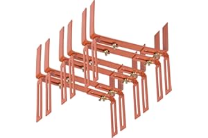 BigDean 6 Stück Blumenkastenhalter terrakotta Standard H-Form Kasten Halter Balkonkastenhalter