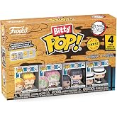 Funko Bitty Pop! 4 Pack: Demon Slayer - Zenitsu Agatsuma, Mitsuri Kanroji, Kanao Tsuyuri, Mystery Mini Figure - Styles May Va