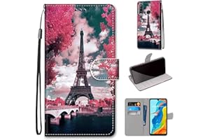 TOMYOU Funda para Huawei P30 Lite, Funda Libro Huawei P30 Lite PU Cuero Carcasa con Flip Case Cover, Funda Móvil Huawei P30 Lite Magnético Carcasa para Huawei P30 Lite/Nova 4e Funda con Tapa
