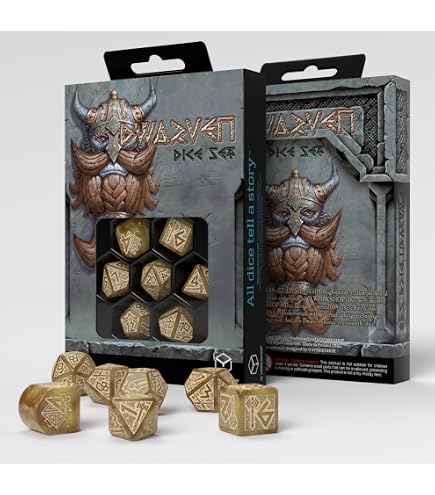 Q-Workshop 6D6 Ingress Dice Set: Enlightened – Set Di 6 Dadi Ornamentali Per Giochi Di Ruolo (Pathfinder, D&D) - 5