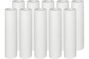 Vyair AquaFilter 10" PP 20 Micron Melt Blown Particle / Sediment / Reverse Osmosis Water Filter Cartridge to remove Sand, Silt, Dirt and Rust Particles (10)