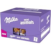 Milka Mini Animals, Milk Chocolate Dipped Cookies, 5x 5 x 0.7 oz | Milka cookies dipped in milk chocolate from the Alps, to e