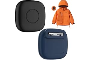 SKYARMOR 2-Pack Waterproof Silicone Case with Pin for Tile Mate 2024/2022 – Hidden GPS Tracker Holder for Kids, Teens, Elderly, Pets, Bags, Luggage – Anti-Lost & Anti-Scratch Cover – Black/Blue