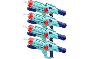 ANCESFUN Pistola ad Acqua Bambini, 4 PCS Fucile ad Acqua Giocattoli Super Squirt Potente 8-10m Tiro Lunga Gittata Soaker con 750 ml Grande Serbatoio per Estivi Giardino Spiaggia per Ragazze Ragazzi