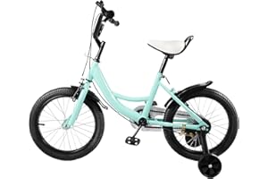 Tagtuell 16 Inch Kids Bike for 4-8 Years Old Kids, Universal Bicycle Beginner Bike for Boys Girls with Bell, Stabilisers and Fenders, Max 50KG