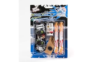 SPIRITRIDERS GRIP & TRICKS Grip And Tricks - Mini Tavola da Snowboard e Mini Sci da Freestyle con Attrezzo-Giocattolo in Miniatura e Mini Accessori - Winter Pack 428 Mini Trick per Bambini dai 6 Anni in su