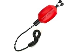 Fox Black Label Dumpy Bobbins - Optical Bite Alarm, Visual Bite Alarm for Carp Fishing, Bobbin Hanger for Fishing