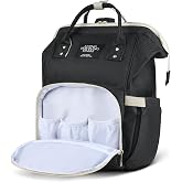 Vicloon Diaper Backpacks, Baby Mom Bag, Baby Diaper Backpacks with Baby Bottle Bag, Large Capacity Changing Backpack Diaper B