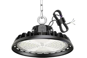 RUISUN UFO 150W LED High Bay Projecteur Garage Light 22500LM Éclairage pour Atelier 6000K 120°Éclairage IP65 Lampe Industrielle Dimmable 90W/120W/150W Usines Entrepôts de Construction Garages Stades