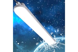 ‎TONFFI TONFFI Feuchtraumleuchte LED 120CM 36W 4500LM 6000K Kaltweiß LED Röhrenlampe Komplett IP65 Verknüpfbar Wannenleuchte Feuchtraumlampe Led Keller Deckenleuchte für Garage Werkstatt