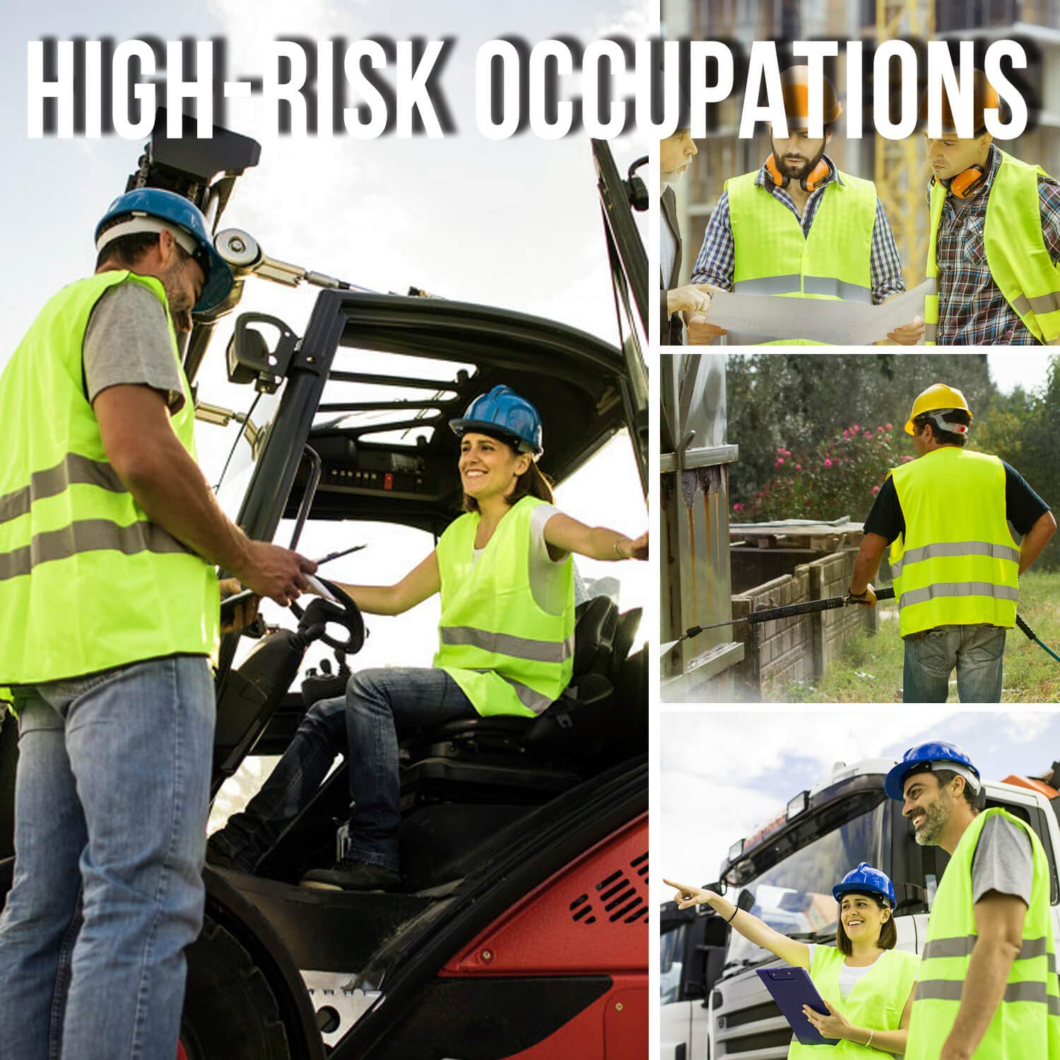 Fesoar-High-Visibility-Vest-Reflective-Safety-Vest-Breakdown-Aid-Ensuring-the-Safety-of-Drivers-Drivers-and-Workers-with-High-Risk-Washable-Polyester-Neon-Yellow-Pack-of-4-125-cm