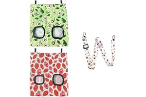 TAFACE 2 bolsas de comida para mascotas, comedero de heno para mascotas, bolsa de heno, bolsa para heno, bolsa de heno colgante, adecuada para alimentar a conejos y chinchillas