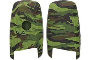 kwmobile Carcasa Compatible con Llavero de BMW Llave de Coche con Control Remoto de 3 Botones (Solo Keyless Go) Funda - Funda para Mando de Coche de Silicona - Negro/Verde Claro/Verde Oscuro