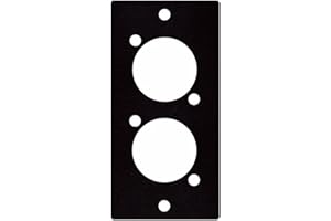 DAP 2 x XLR Modul f. Rackblende 1 Segment, D-Loch