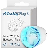 Shelly Plug S Gen3 Bianco - Presa Intelligente Wi-Fi (Tipo F), Misurazione Consumi, 12A, 2500W, Matter, Nessun Hub Richiesto,