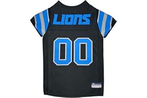 PETS FIRST NFL Detroit Lions Color Rush Dog Jersey, Size: Medium. Color Rush Jersey, Cool and Sporty Dog Shirt, Best Football Jersey Costume for Dogs & Cats. Licensed Jersey Shirt.