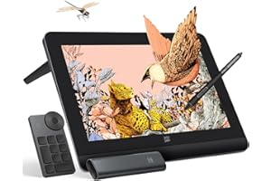 XPPen Artist Pro 16 Gen2 2,5K 16-Zoll QHD Zeichentablett mit entspiegeltem Bildschirm, 16384 Druckstufen, batterielosem X3 Pro Stift, 159% sRGB, neigbar Grafiktablett mit Mini-Tastenfeld