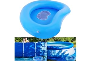 YUMSUR Inflatable Foot Pool, Foot Bath Tub, Spa Pool & Swimming Pool with Non-Slip Foot Scraper Mat for Entering the Pool, Foot Bath Pool for Inflatable Pools, Ground and Above Ground Pools (Blue)