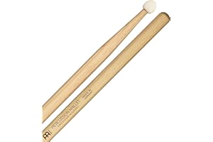 MEINL STICK & BRUSH Meinl Percussion Schlägel mit Hickory-Drumstick-Griff, runde Filzspitze - MADE IN GERMANY SB116