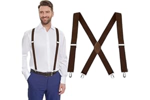 AEYURUID Bretelle Uomo,Bretelle Uomo Eleganti,Bretelle Uomo Lavoro,Bretelle,Bretelle Donna,Bretelle Uomo Nere,Bretelle Da Uomo,Bretelle Da Uomo Per Pantaloni,Bretelle Uomo Rosse