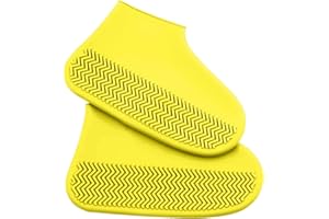 JAMILA Copriscarpe Impermeabili, Copri Scarpe per Pioggia in Silicone, Proteggi Scarpe Riutilizzabile Antiscivolo per Uomo Donna e Bambini