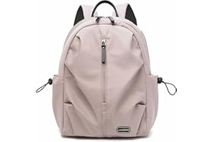 JANZORE Rucksack Damen Klein Elegant Cityrucksack Nylon Wasserdicht Rucksäcke Lässig Schulrucksack Travel Reiserucksack Arbeitsrucksack Mini Daypacks Outdoor Leichtgewicht Frauen Tagesrucksack