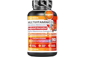 VITASTRONG. Multivitaminico Completo Vitastrong Qualità Premium, 13 Vitamine Essenziali ad Alto Dosaggio, Multivitaminico Uomo e Donna Made in Italy, Integratore Multivitaminico Puro e Certificato, Multivitamin