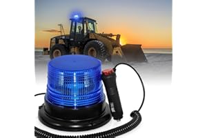 MORE9ROOM LED Warning Light 12V-24V Blue Emergency Beacon Flashing Light Strong Magnetic Emergency Flashing Recovery Light for Vehicle Truck Tractor Golf Carts Firefighters and Police
