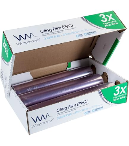Distributeur Wrapmaster 3000 et 3 x 300m de film alimentaire Distributeur Wrapmaster 3000 et 3 x 300m de film alimentaire