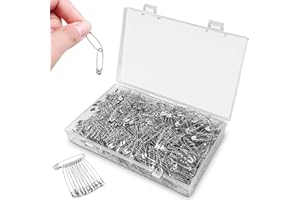 AMZANDY NEW 1000 imperdibles de Seguridad de 30 mm de Acero niquelado para el ho