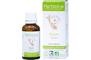 Macérât De Bourgeon Bio | Sans Alcool | Gemmothérapie | Flacon de 30 ml | Herbiolys (Figuier)