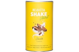 ‎BEAVITA BEAVITA Vitalkost - Geschmack Schokolade - 1x 500g Pulver - feiner Eiweiß-Diät Shake - Mahlzeitenersatz reicht für 9 Shakes - Schoko Flavor - Kalorien sparen - glutenfrei mit 209 kcal pro Shake